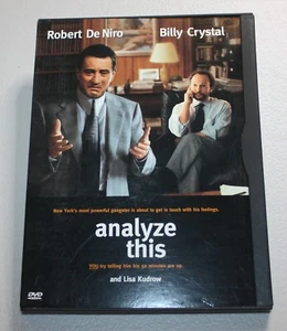 ANALYZE THIS (DVD, 1999) BILLY CRYSTAL, ROBERT DE NIRO, LISA KUDROW~MOVIE + CASE - Picture 1 of 3