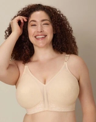 Playtex 18 Hour Sensational Support Wireless Full Coverage Bra 20/27 Beige 38D - Image 1 of 3