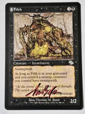 FILTH Thomas M. Baxa ARTIST SHADOW SIGNED Auto MTG Judgment Signature Non-foil - Image 1 of 2