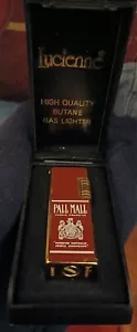 Vintage PALL MALL Lucienne Gas Butane LIGHTER Advertising in Box NIB - Picture 1 of 5