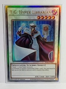 T.G HYPER LIBRARIAN RA02-EN027 - PRISMATIC ULTIMATE RARE YUGIOH CARD - Picture 1 of 1