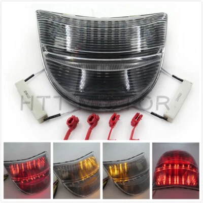 Luz trasera LED freno para 02-03 Honda CBR 954/CBR900RR/Fireblade/CBR954RR transparente Foto 1 de 4