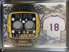 2022 Leaf In The Game Used Ring 4 Leaders Darryl Strawberry /25 #RL-05 E2