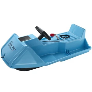 EKO Snow-Comet 90 perlblau Lenkschlitten Bobschlitten Rodelschlitten Schnee - Bild 1 von 5