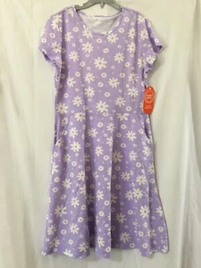 NWT Wonder Nation Flower Dress Girls Play pockets Lavender XS,XL - Picture 1 of 3
