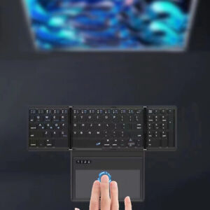 Rechargeable Wireless keyboard touchpad ultrathin Portable mini mute foldable