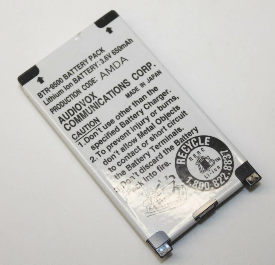 Batería de Repuesto Li-Ion Original Audiovox BTR-9500 3.6V 650mAh Foto 1 de 1