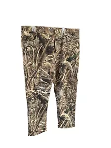 Drake Waterfowl Mens Size 40 42 XL Camo Hunting pants Real Tree Max 5 Fleece Lin - Picture 1 of 4