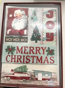 Punch Studio Embellished Holiday Christmas Cards Sparkle Ho Joy Jeweled Set 12 - Picture 1 of 1