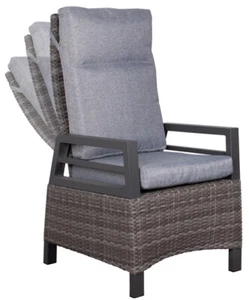 Gartenstuhl Montana Dining Relaxsessel 8 mm dark grey Alu - Bild 1 von 7
