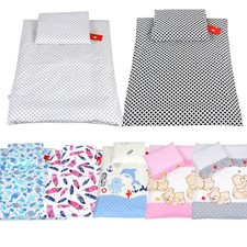 BABYLUX 4 tlg. Set Bezug + Füllung Kinderwagen Garnitur Bettwäsche Decke 60x78