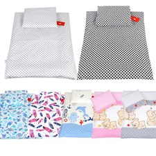 BABYLUX 4 tlg. Set Bezug + Füllung Kinderwagen Garnitur Bettwäsche Decke 60x78 