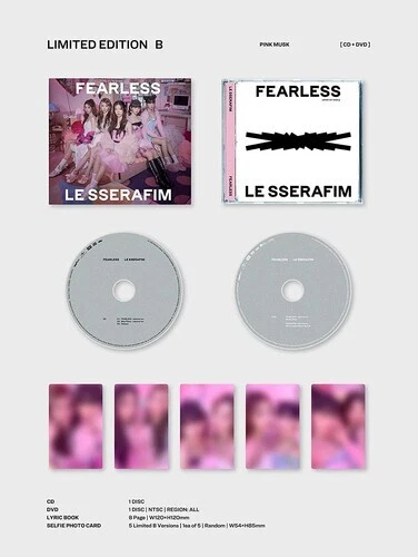Le Sserafim-Fearless (Limited Edition B-Cd + Dvd) by Le Sserafim (CD, 2023)