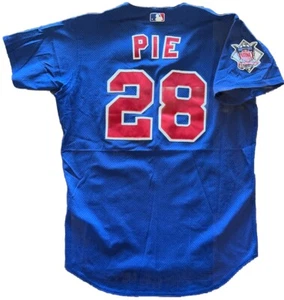 Felix Pie #28 Chicago Cubs Majestic Baseball Jersey - Blue 46 - Picture 1 of 7