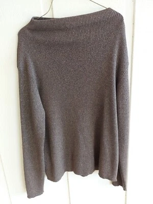 Suéter Preston & York para mujer marrón con detalles metálicos dorados. Talla XL Foto 1 de 4