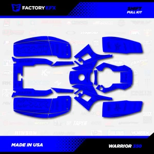Code Blue Shift Racing Graphics kit fits Yamaha Warrior 350 87-04 Decals - Picture 1 of 2