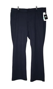 Kut From The Kloth Doris Bootcut Pants Women's 20W Navy Shimmery Geometric NWT - Picture 1 of 15