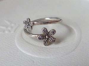 Authentic Pandora S/Silver DAZZLING DAISIES Ring. #191038cz-64 - Picture 1 of 4