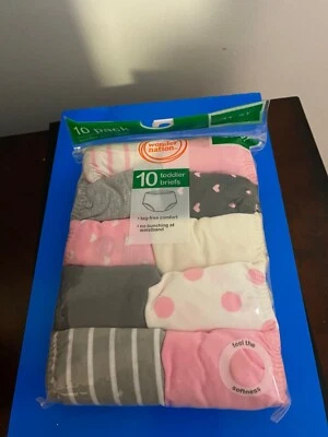 СОВЕРШЕННО НОВЫЙ МАЛЫШЕЙ ДЕВОЧЕК РАЗМЕР 4T-5T ЧУДО НАЦИИ 10 УПАКОВКА КОРОТКОЕ НИЖНЕЕ БЕЛЬЕ - Изображение 1 из 4