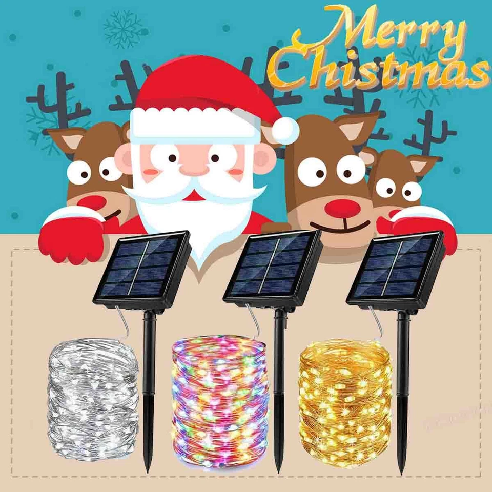 Christmas String Lights 200 LED 72 FT 3 Mode Outdoor Waterproof Multicolor - Image 1 of 1