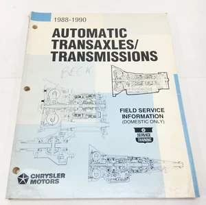 Manual de entrenamiento de servicio de transmisiones de transmisión de ejes automáticos Chrysler 88-90 - Imagen 1 de 6