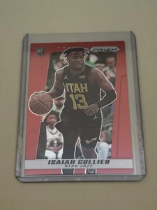 Isaiah Collier 2024-25 Panini Prizm Deca Red Prizm #'d 58/199 RC #186 Utah Jazz - Picture 1 of 2