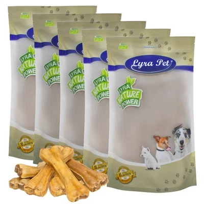 50 Kauknochen gefüllt mit Pansen ca. 15 cm Kausnack für Hunde Rind Lyra Pet® - Bild 1 von 4