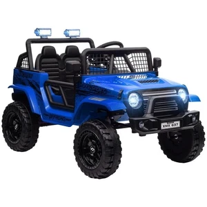 Kids 12V Ride On Truck Spring Suspension Remote Music Horn Lights Blue NEW UK - Picture 1 of 9