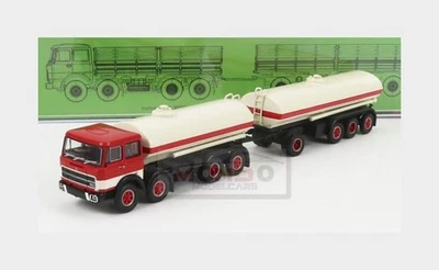 Camión cisterna 1:87 BREKINA PLAST Fiat 691 Millepiedi 1961 blanco rojo modo BRE58550 Foto 1 de 2