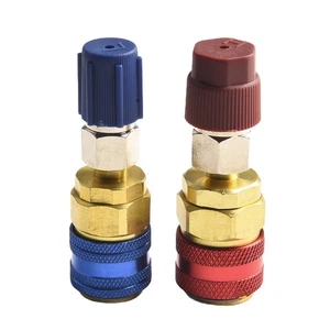 2X Replace Car A/C Air Condition Low/High R134 Quick Coupler Extension Adapters - Picture 1 of 12