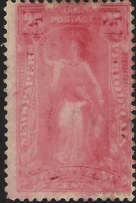 US Scott #PR118 Mint Hinged Fine 25 Cent 1895 Newspaper & Periodical CV 45.00 - Image 1 of 2