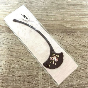 Japanese Bookmark lacquer Cherry Blossom Pattern Shiori - Picture 1 of 3