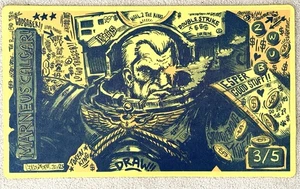 MTG Brand NEW Foil Goldsabertooth Playmat Marneus Calgar SERIALIZED 20/25!!! - Picture 1 of 2