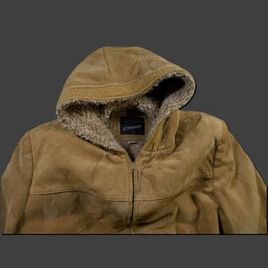 Vintage 70er 80er JC Penney Wildleder Hoodie Jacke XL - Bild 1 von 11