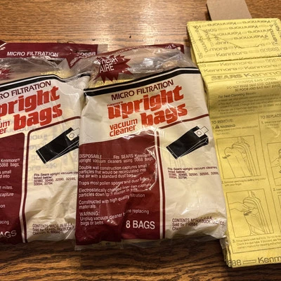Lote de 19 bolsas verticales de vacío Sears Kenmore 2050688 microfiltración 5068 Foto 1 de 4