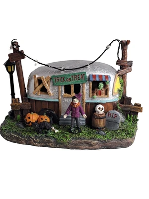 Pumpkin Hollow 8" ESCENA DE REMOLQUE LED Muticolor Sonido de Espectro Mesa Interior Foto 1 de 4