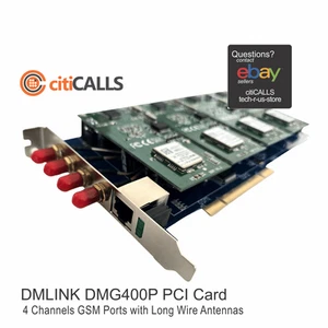 Módulos inalámbricos Dmlink DMG400P 4 GSM tarjeta PCI Asterisk Elastix Trixbox - Imagen 1 de 6