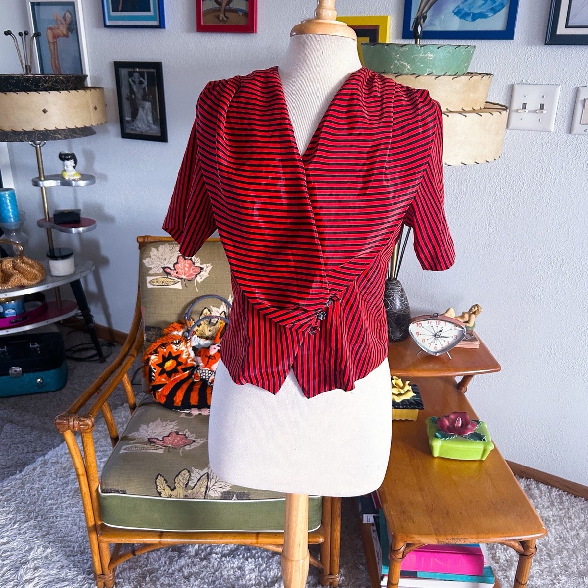 1940s Vintage Tops for Women for sale - eBay