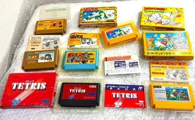 Family computer software set sales Urusei Yatsura, Mario, Tetris, etc.with box - Image 1 of 4