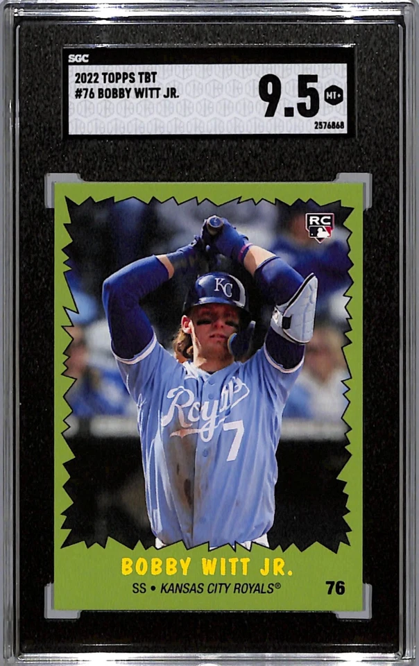 2022 Topps Tbt Bobby Witt JR. #76 SGC 9.5 - Image 1 of 2