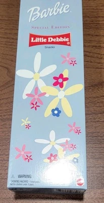 🌟Little Debbie Snacks 芭比娃娃特别版 2001 美泰 #50372 全新带盒 — 第 1/3 张图片