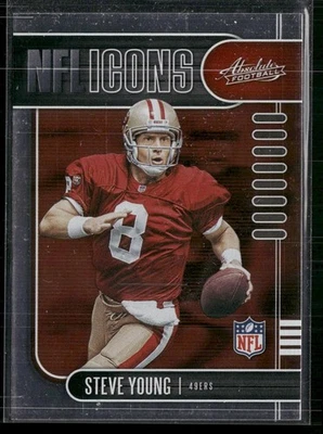 2019 Panini Absolute #14 Steve Young NFL Icons - Image 1 of 2