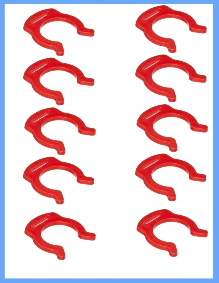 Clip de bloqueo John Guest tubo 1/4" OD (PIC1808R), cantidad de 10 Foto 1 de 1