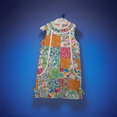 Vestido Lilly Pulitzer Originals Carson’s Grandstand Patch Derby Shift Talla 12 Foto 1 de 4