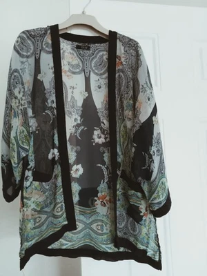 Women's Quiz Cardigan Blue UK Size Small - Image 1 of 4