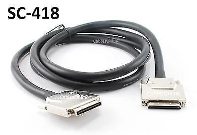 6ft SCSI-5 VHDCI-68 (0.8mm) Male/Male 68-Pin Cable, CablesOnline SC-418 - Image 1 of 2