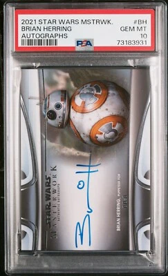 Brian Herring - 2021 Star Wars Masterwork Autograph   PSA 10 - Image 1 of 2
