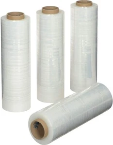 18" x 1500' 80 Stärke starke Palettenverpackung Stretchfolie Handschrumpffolie 4er Pack - Bild 1 von 11