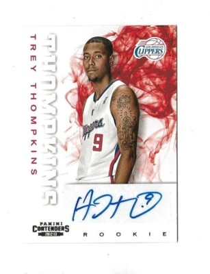 2012-13 Panini Contenders TREY THOMPKINS Autographed LA CLIPPERS Rookie - Image 1 of 2