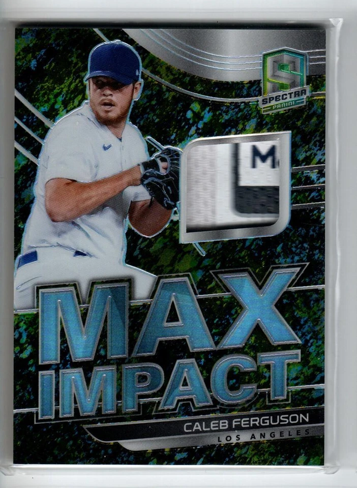 2021 Panini Spectra Max Impact Materials Splatter #12 Caleb Ferguson/8 /8 - Image 1 of 1